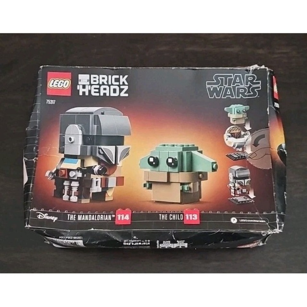 LEGO BrickHeadz Star Wars The Mandalorian & The Child 75317 New Damaged Box
